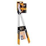  Fiskars Power Gear Astschere LX98 + Pflegeset im Set Astschneider Strauchschere