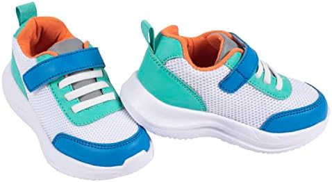 Gerber Kids Toddler Boys and Girls Athletic Sneaker Crib Shoe, Blue Colorblock, 5 US Unisex | Image 3