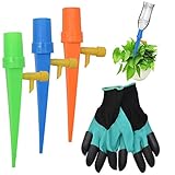 [Reutilizable] El bebedero automático de plantas y los guantes de jardinería se pueden reutilizar y son fáciles de limpiar.