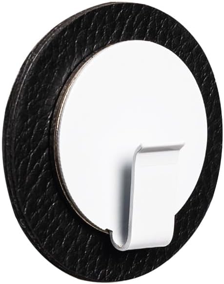 silwy® Magnet-Haken Clever White INKL. Metall-Nano-Gel-Pad in 6,5 cm Black - nie Wieder Bohren Oder Schrauben - Perfekt für kleinere Gegenstände & Kleine Küchenhelfer COG: 4 / Price: 14,95