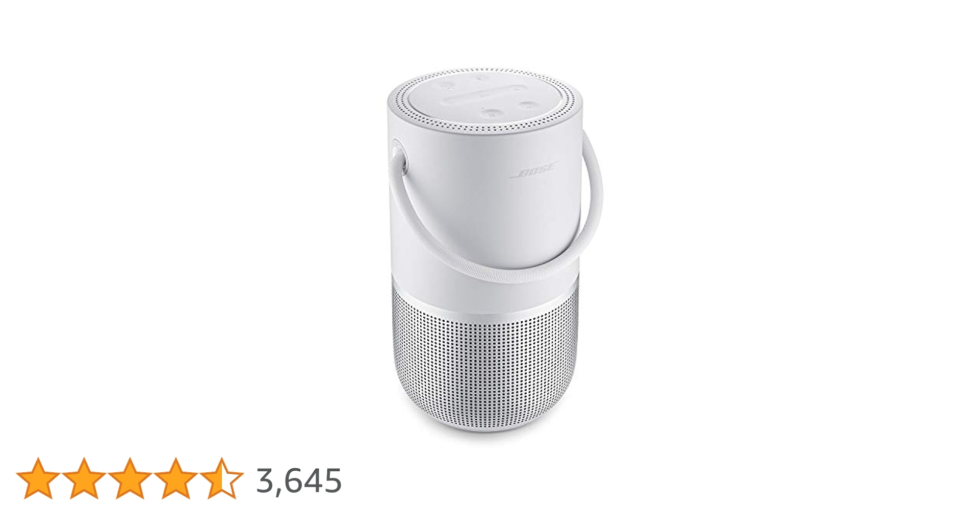 Bose Portable smart speakerホワイト Bose Portable Smart Speaker with Wi-Fi, Bluetooth and Voice