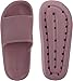 WHITIN Shower Slippers for Women Non Slip Cushioned Thick Sole Slides Size 6 7 Quick Drying Bath Sandals Female Home Floor Lightweight Blush 37-38