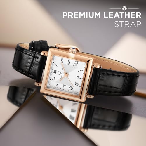 Image of Carlington Aura Series Analog Women Wrist Watches with Premium Leather Belt Strap | Premium Fashion Watches for Ladies | CT - 205