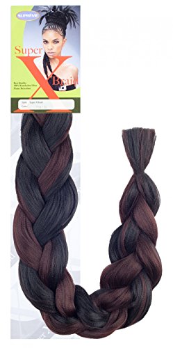 X-Pression(4 Packs Deal) #2-Dark Brown-Supreme Super X Braid 100% Kanekalon Braiding Hair-Senegal