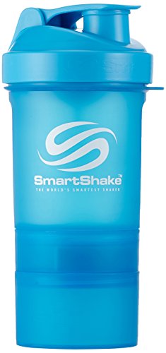 SmartShake Shaker Neon Serie, Blue, 1er Pack (1x 600 ml) Cover
