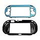 Bunte Aluminium Metallic Schutzhülle für die PS Vita 1000 Konsole, für PS Vita Shell mit Zugänglichen Schlüsselkomponenten, Sandgestrahlt (hellblau)