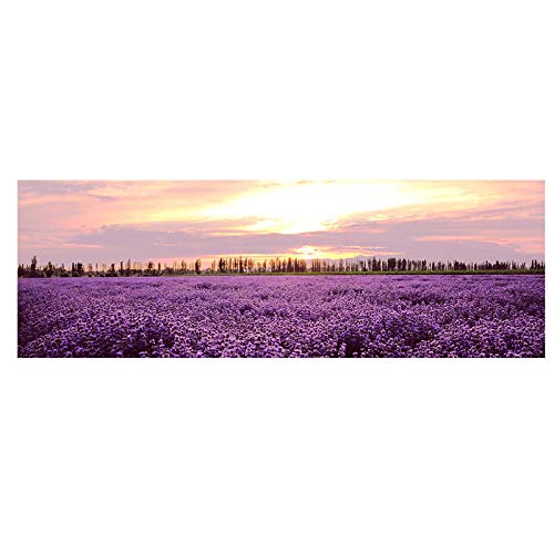Toile Murale Nature au Coucher de Soleil Violet avec Impression Haute Définition