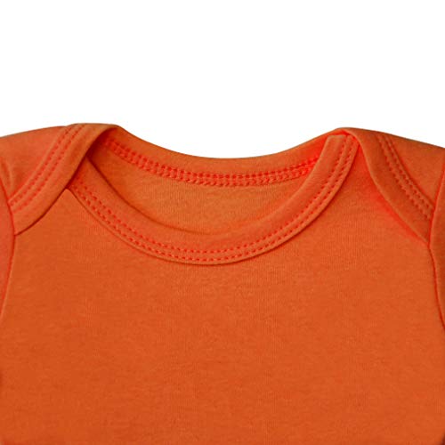 Newborn Baby Long Sleeve Bodysuits 100% Cotton Solid Color 0-24 Months 3-Pack Set3