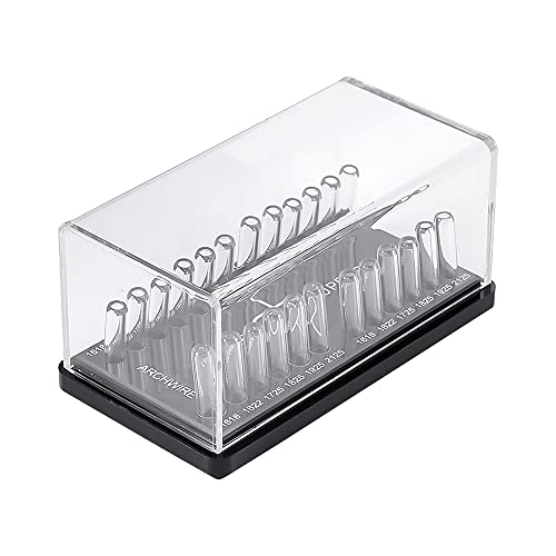 1PCS Dental Orthodontic Round Rectangular Archwire Box Acrylic Dispenser Placing Box Arch Wires Holder Dentistry Instrument (B:Rectangular Cover)