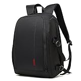 A prueba de golpes y extrafuerte: el interior de la bolsa de fotografía está hecho de 18 mm de grosor de 7 capas de protección, acolchado, a prueba de golpes y desmontable, muy cómodo de limpiar y personalizar.