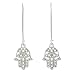 Sabai NYC Hamsa Charm Dangle Earrings on Kidney Earwires (Hamsa)