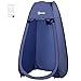 Outsunny Tente de Douche Pliable Pop-up Automatique instantanée Cabinet de Changement Camping Polyester Bleu Marine