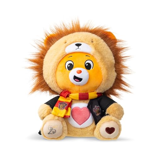 Care Bears x Harry Potter Gryffindor Tenderheart Bear 30cm Hoodie Plush Premium Hogwarts House Collectible Ages 4+ Red Gold