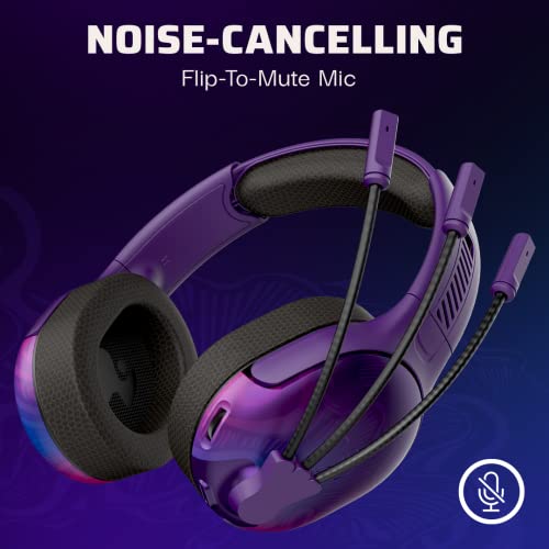 Image of PDP AIRLITE Pro Wireless Headset with Mic for Xbox Series X|S, Xbox One, Windows 10 /11 - Purple Fade (Only at Amazon)