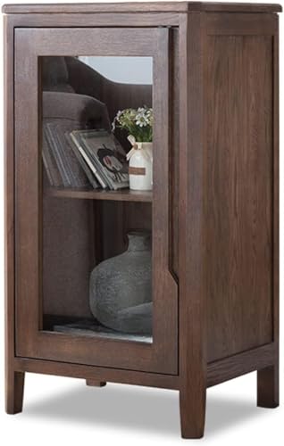 Soporte para botellas de vino con puerta de vidrio