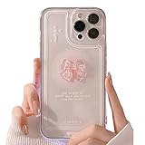 Casechics Compatible with iPhone Case,Cute 3D Crystal Bow Tie Bowknot Glitter Sparkle Bling Camera Lens Protection Transparent Clear Soft Shockproof Cover Phone Case (White,iPhone 13 Pro Max)