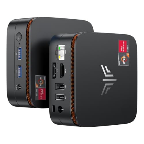 NiPoGi Essenx E1 Mini PC AΜD Ryzen 3250U W11 Pro(2C/4T,Max 3,5GHz,Mieux Que 3200U/N100) 8Go DDR4 RAM+256Go SSD,4K Dual Display(HDMI 2.0+DP1.4) WiFi5/BT4.2/LAN,Ordinateur de Bureau Éducation