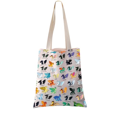 PXTIDY Dragon Dragonology Novel Gift Book of Dragon Tote Bag Fantasy Dragon Tribes Dragon Lovers Gift2