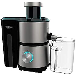 Extractor De Jugo Premier Cecotec Licuadora Orbital Juice&Fresh 400 Titan Black. 400 W, 20000 RPM de Velocidad, Tamaño Compacto, 2 Velocidades, Disco con Recubrimiento de Titanio Negro, Sistema antigoteo, Jarra 350 ml