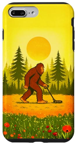 DETECTOR-Bigfoot, 金属探知機 アクセサリー 宝物を探す 金属探知機 スマホケース iPhone 7 Plus/8 Plus 用