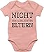Produktbild Shirtracer Statement Sprüche Baby - Nicht von schlechten Eltern - 1/3 Monate - Babyrosa - Babystrampler Jungen 0-6 Monate - BZ10 - Baby Body Kurzarm für Jungen und Mädchen