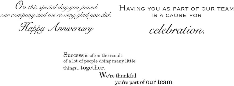 Work Anniversary Cards with Envelopes for Employees (25 Variety Assortment Pack – 3 Designs) Bulk Appreciation Greeting Card Set for Business - 5x7 Inch – Office, Work, Coworkers & Team (VP1701)