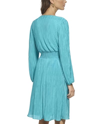 Image of Kensie Women's Balloon Sleeve Smocked Waist Mini Dress