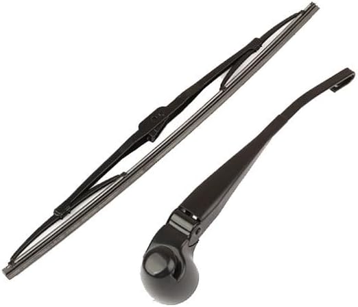 Car Rear Windshield Wiper Arm for Polo, Back Wiper Arm Blade Set Rubber Cleaning Window Replacements Parts