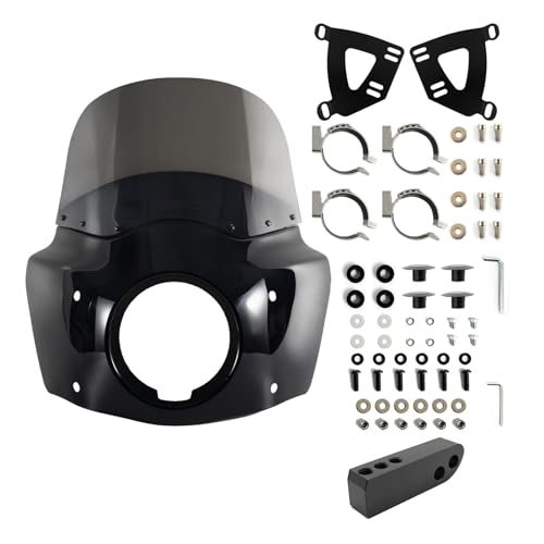 Carenage flanc avant gauche moto contre les turbulences sur Dyna FXD