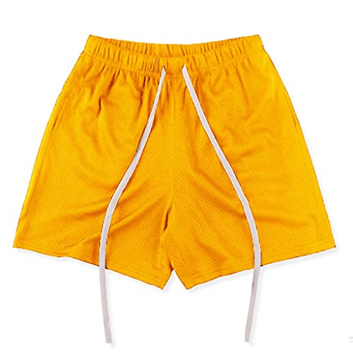 Short running homme fitness musculation en maille respirante avec poche