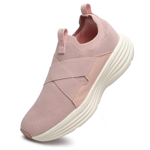 Image of YOHO Women Walking Shoes Rushhour Dynamic | Cushioned, Comfortable, Lightweight & Breathable Knitted Slip-Ons | Every Day Casual Wear Without Lace, Stylish Footwear for Ladies /Girls -900