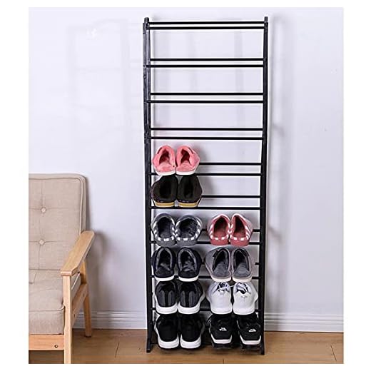 Sapateira Vertical Inox Luxo 20 pares 50x16x140 cm