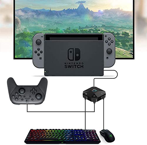 Arvin Kabelgebundener Tastatur und Mausadapterkonverter für Nintendo Switch/PS4/PS3/Xbox One/Xbox 360 Series Console, unterstützt benutzerdefinierte Zuordnung und Reset Tastenfunktion - Image 3