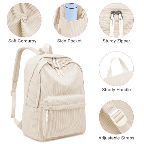 Image of ZUBOND Backpack for School Girls and Boys, Lightweight School Bookbag for Teens, College Students Women & Men, Cute Large Laptop Backpack Fits 15.6 Inch Notebook