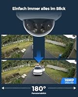 Reolink 16MP UHD 180° Panorama Dual-Objektiv Überwachungskamera, Bewegungsverfolgung, Farbnachtsicht, Spotlight, Smart-Erkennung & Alarme, Zwei-Wege-Audio, IK10 Vandalismussicher, IP67, Duo 3V PoE – Ansicht 2