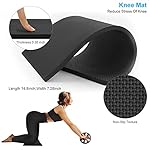 Bauchroller, Bauchtrainer Ab Roller, Bauchmuskeltrainer Ab Wheel Set für Core Workout und Muskelübungen mit Kniematte, Rutschfestes Doppelrad, Bauchmuskeltraining für Männer und Frauen – Bild 5