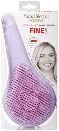Michel Mercier Detangling Brush [NEW PASTEL COLLECTION] - Wet Dry Detangling Brush Kit For Long or Short Hair - Great Detangler Brush For Kids Too! (Fine Hair)