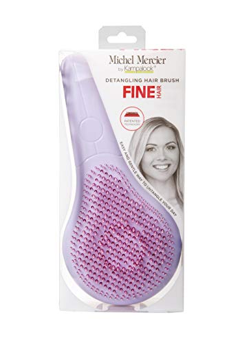 Michel Mercier Detangling Brush [NEW PASTEL COLLECTION] - Wet Dry Detangling Brush Kit For Long or Short Hair - Great Detangler Brush For Kids Too! (Fine Hair)