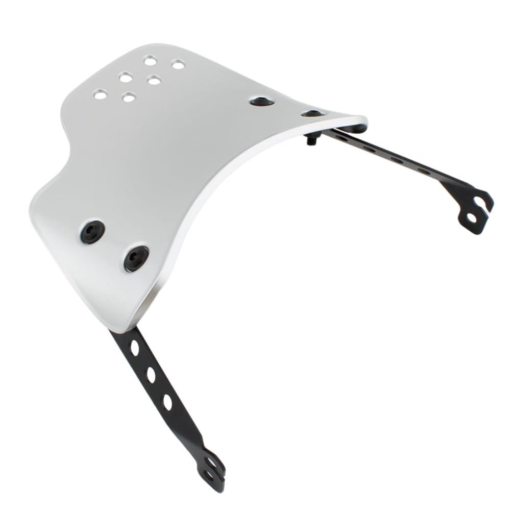 Parabrezza Anteriore Wave Argento Alluminio+Ferro Per Scrambler 800 2015-2024 (Tranne Per Cafe Racer E Modello 1100) Per Scrambler 400 2015-2024 1 Pz