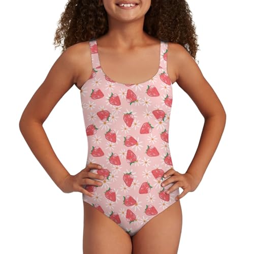 Girls One Piece Swimsuits Kids Bathing Suit Swimwear Vibrant and Whimsical Summer Patterns for 7-18 Years Old3