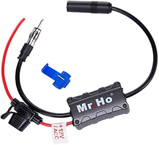 Mr.Ho Car Radio Antenna FM AM Signal Amplifier Booster 12V for Marine Car Boat Truck RV
