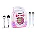Price comparison product image AUNA Kara Liquida and Dazzl Mic Set - Karaoke System, Karaoke System, Karaoke Set, Multicolor LED Light Effect with Water Fountain, MP3, USB, Bluetooth, Echo Effect, A.V.C Function, Pink
