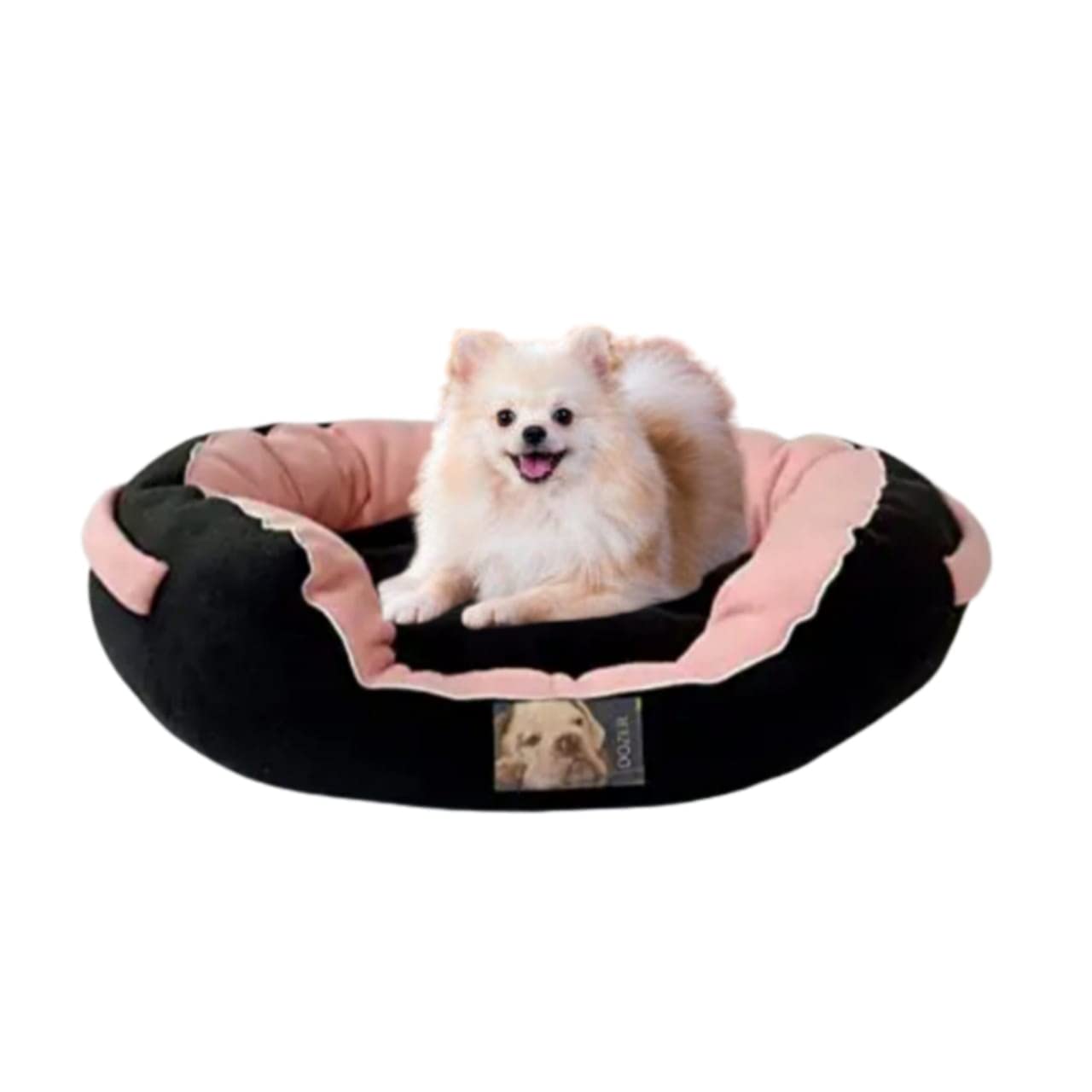 Dozer All Season Special Fleece Dog Bed & Cat Bed Pink & Black Color Anti-Skid Bottom & Machine Washable (Reversible) Large 27"X22"X10" (B0BN8KVBRV) Amazon Price History, Amazon Price Tracker