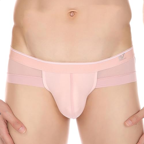 Mens Sexy Thongs Low Rise Mini Cheek Thong Soft Under Panties Bulge Enhancing Briefs Soft Breathable Underpants2