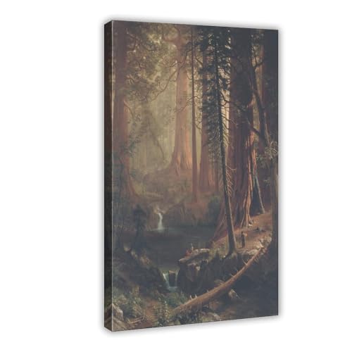 Toile géante séquoia Albert Bierstadt décoration murale salon premium