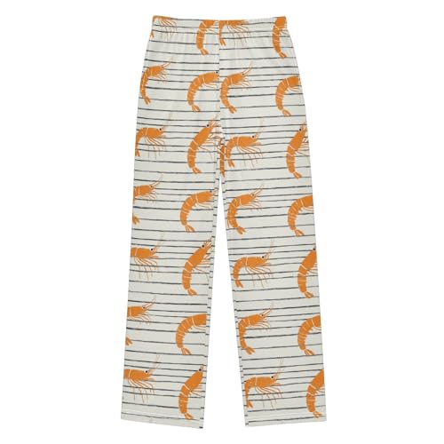 Pajama Bottoms, Pajamas Long Pant Prawn Lounge Wear Casual Cartoon Sleep Pants Soft Pjs Sleepwear