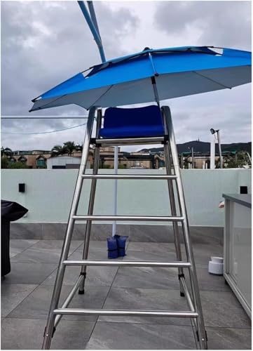 Silla de Salvavidas para Piscina con Sombrilla 180cm miniatura 1