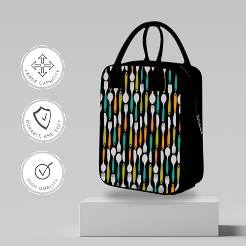 Image of Nibbler Lunch Bag Office Tiffin Bags for Men Women | Insulated Hot Cold Travel Lunch Bag | for Lunch Tiffin Box & Bottle | Multi-use Storage I for Office & School (Tiger)