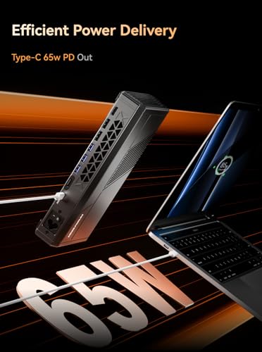 Image of MINISOFURM MGA1 Mini eGPU Dock Station,AMD Radeon RX 7600MXT,8GB GDDR6,Oculink 4i(PCIE4.0x4),1xHDMI2.1 & 2XDP1.4 Video Output,3xUSB3.2 Type-A Ports,Build in 240W GaN, ATX /SFX Support