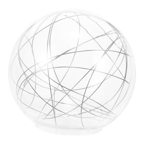 QUMIIRITY Paralume Sfera in Vetro Trasparente Sostituzione Paralume Decorativo per Lampadario Facile Installazione Accessorio Moderno Adatto per Lampade da 1 Pezzo